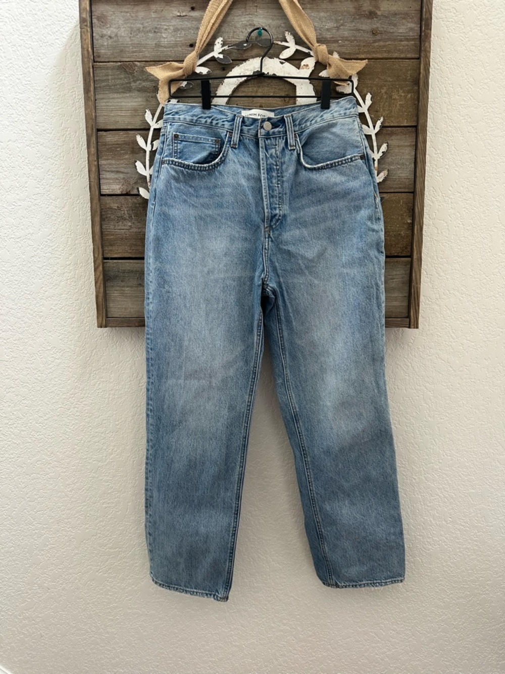 Denim‎ Forum The Joni High Rise Loose 100% cotton Straight Leg Jeans 29 Long